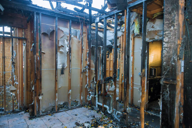 Professional Soot Cleanup technician working in Bessemer, MI